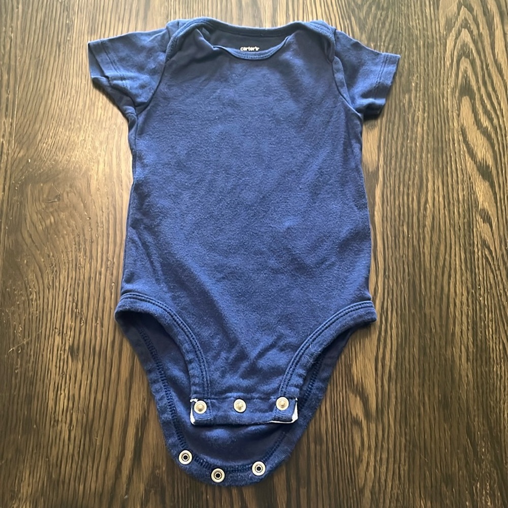 6 month Carter’s Navy Blue Onesie/Bodysuit